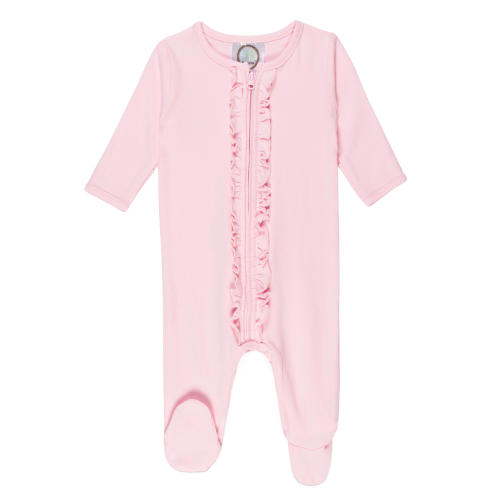 Baby Ruffle Zipped Sleeper