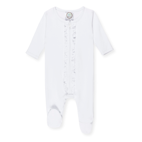 Baby Ruffle Zipped Sleeper
