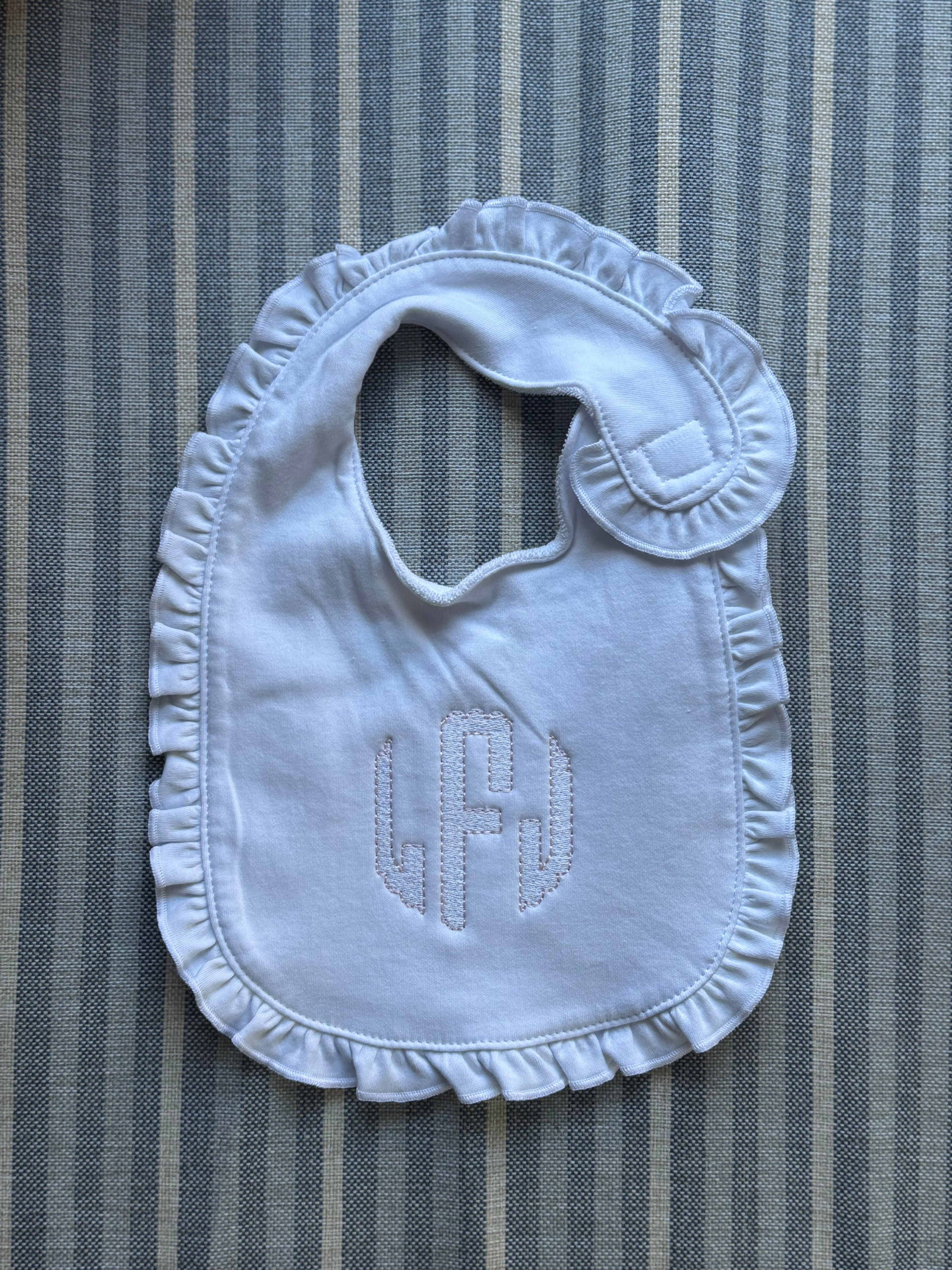 Ruffled Baby Bib